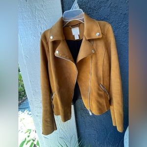 H&M faux suede jacket